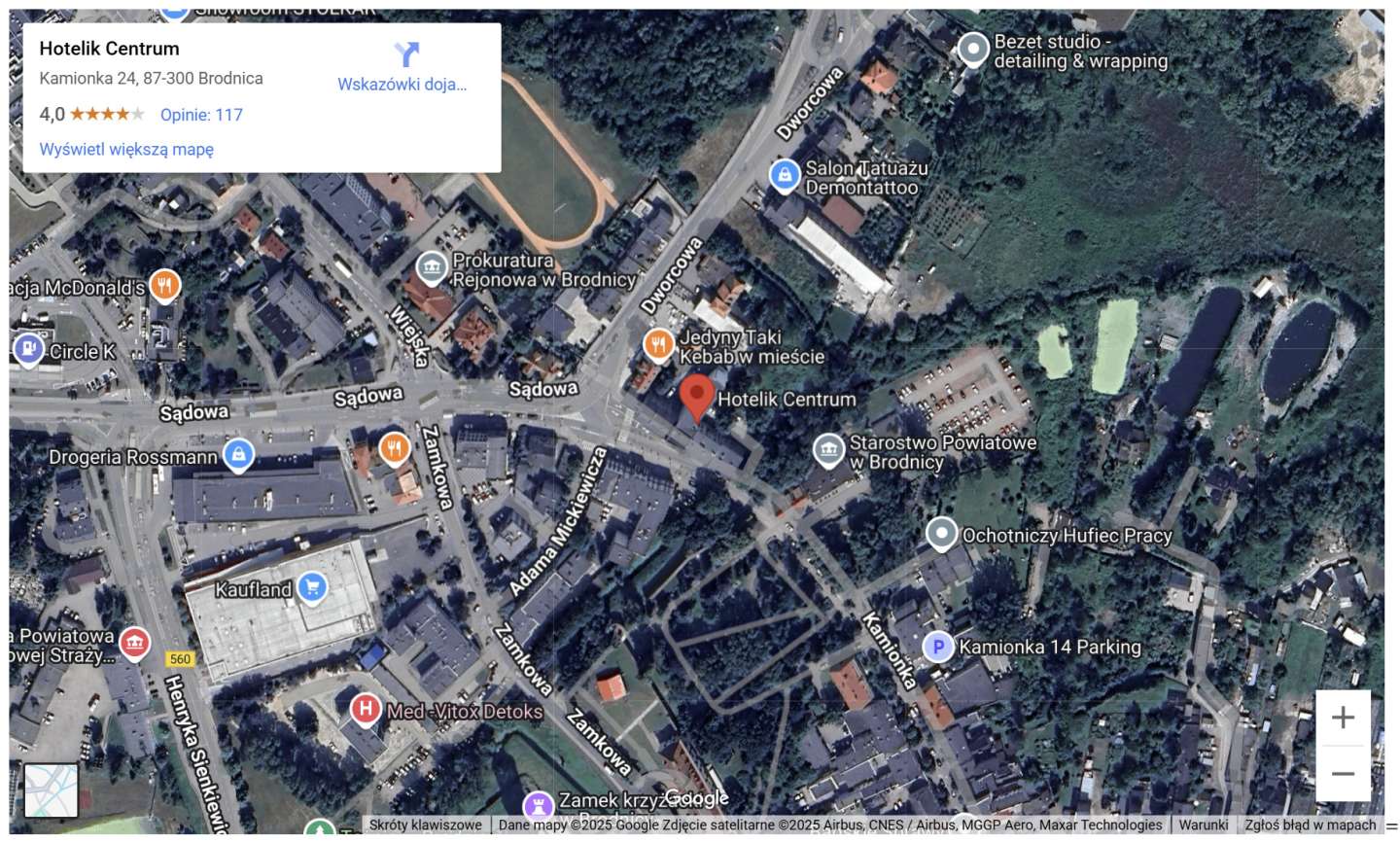 Mapa dojazdu (Google)